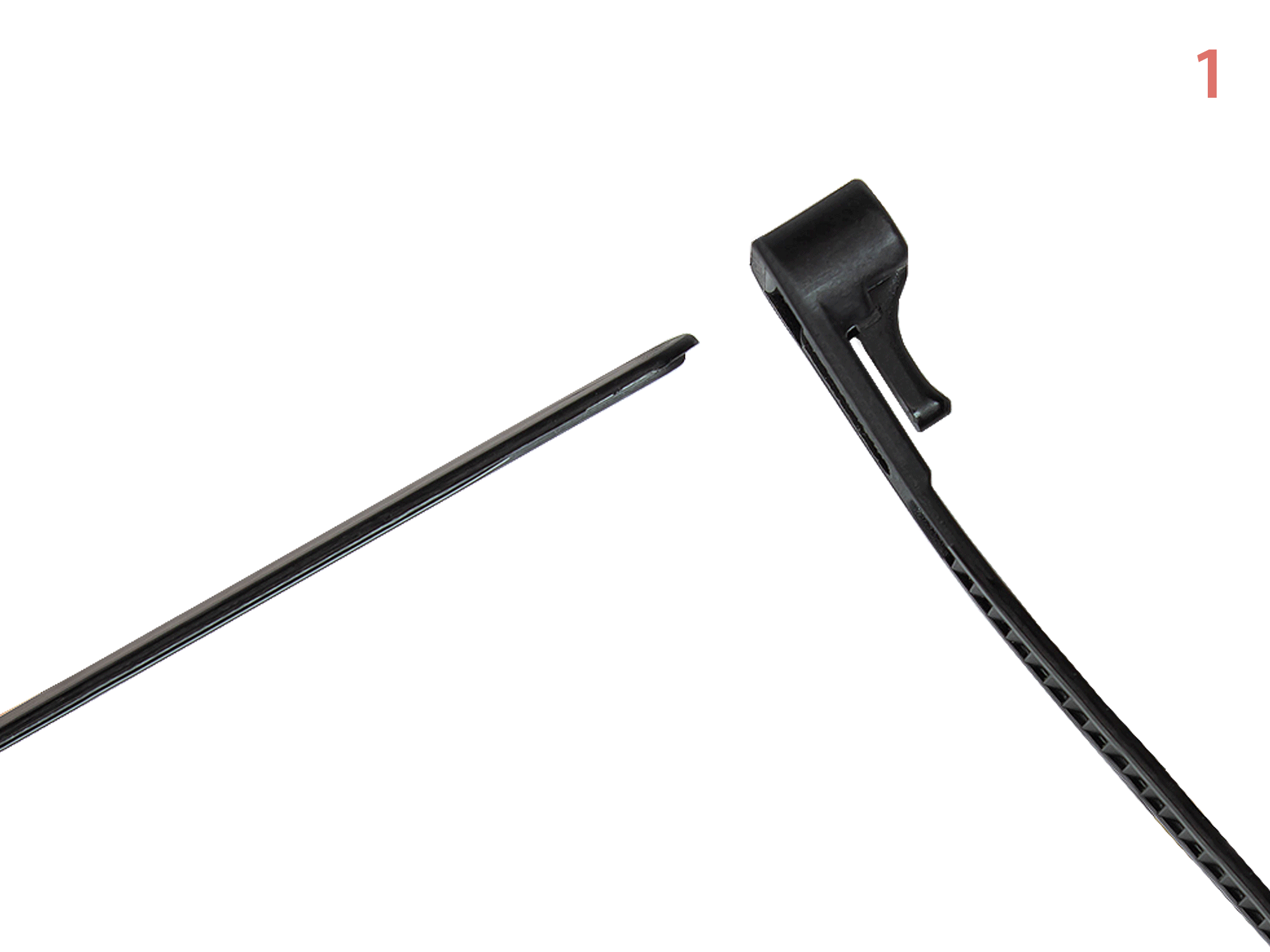 Reusable cable tie 150 mm x 7,2 mm, black, UV-resistant, -40 °C to +85 °C, 100 pieces, Good Connections®