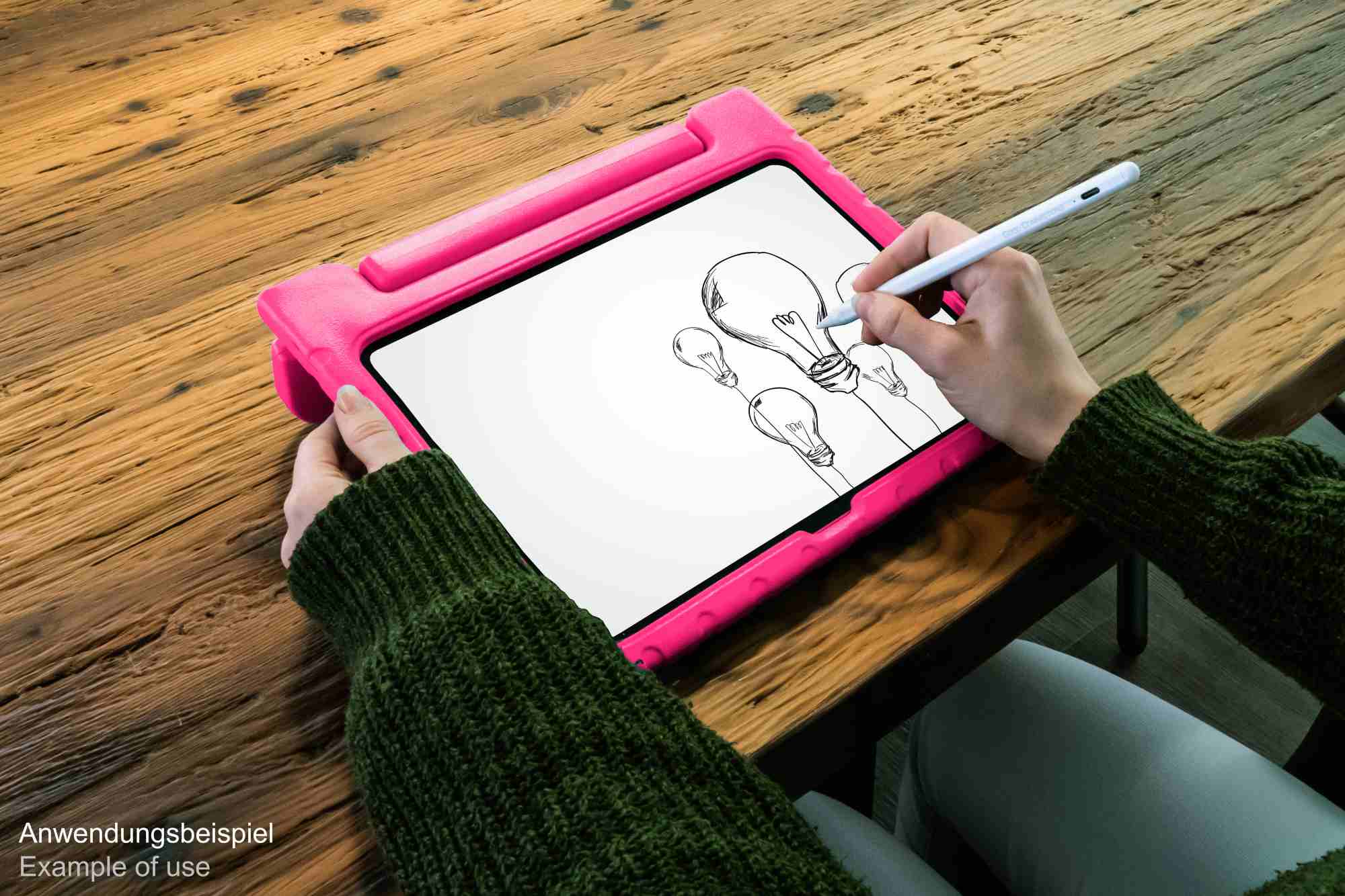 IPad 10.9" (10th gen.) tablet protective case with kickstand, magenta, Good Connections®