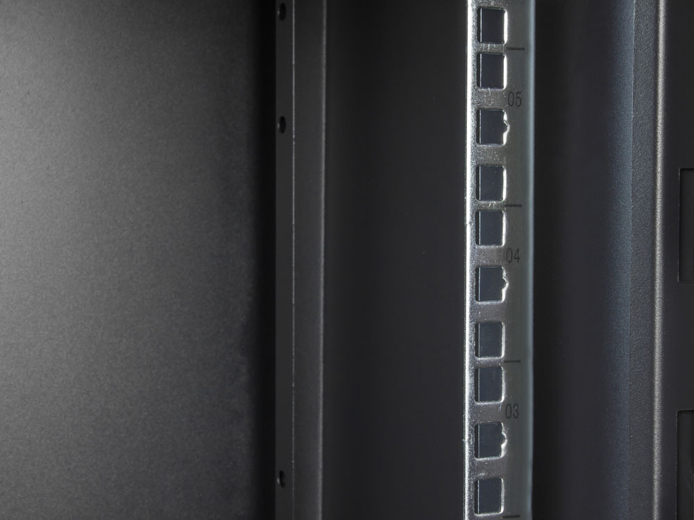 10" Wall housing, 6U, deep black (RAL9005), 312 x 300mm, fully assembled, Good Connections®
