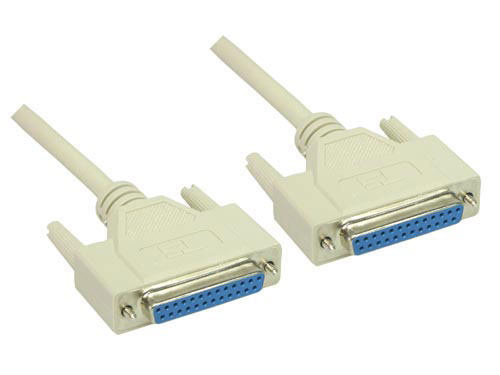 Nullmodem Kabel, 25-pol Buchse /Buchse, Länge: 1,8m, Good Connections®