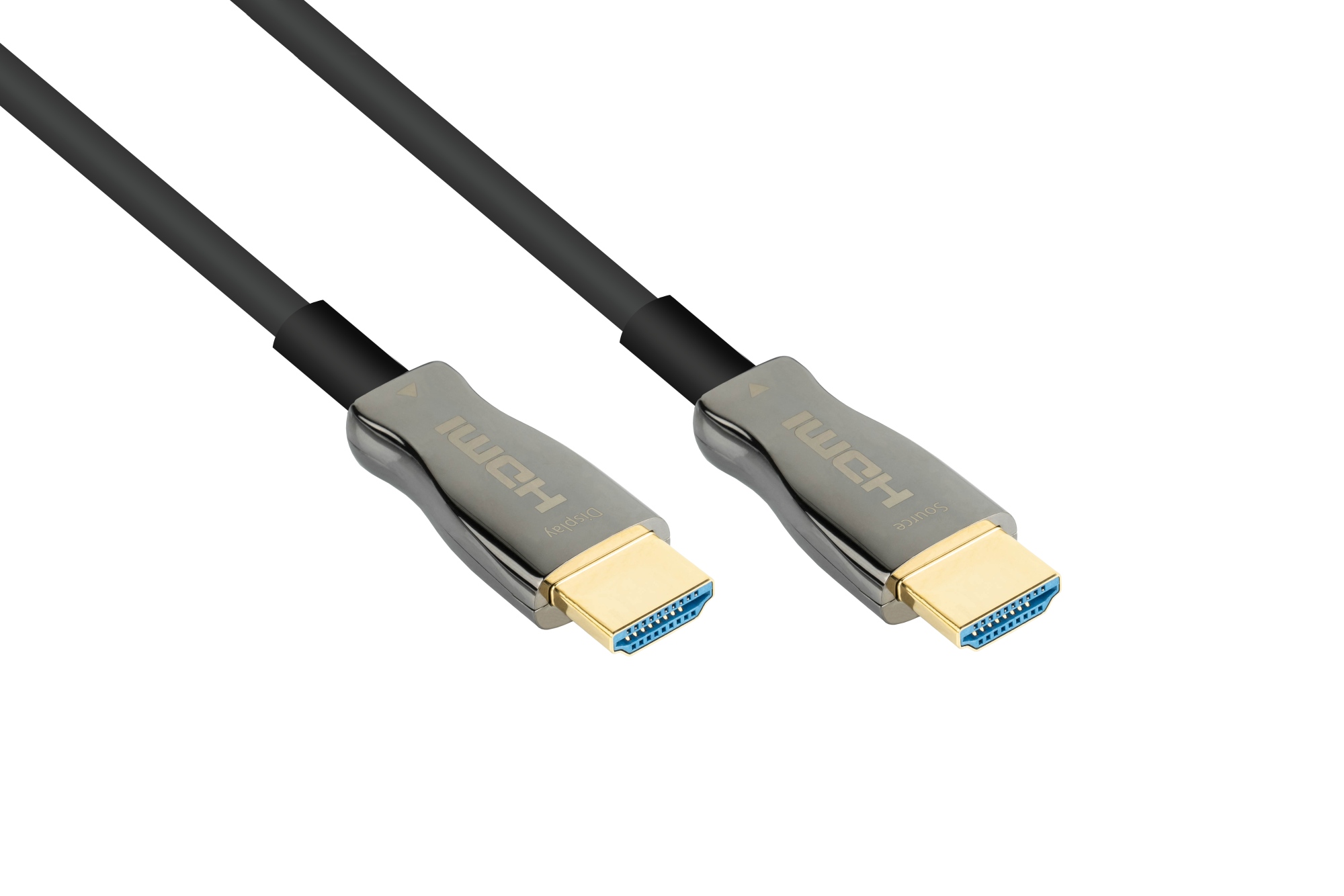 AOC Hybrid High-Speed HDMI® 2.0b, steel armored, 4K @60Hz, 18 GBit/s, black, 100m, PYTHON® Series