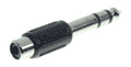 Audio Adapter 6,3mm Klinke Mono Stecker / Cinch Buchse