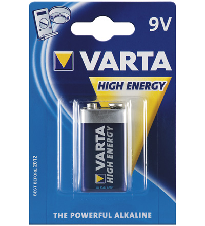 Varta® Batterie powerful Alkaline  (Alkali) 6 LR 61 VHE, 9V, 1er Pack in  Blister