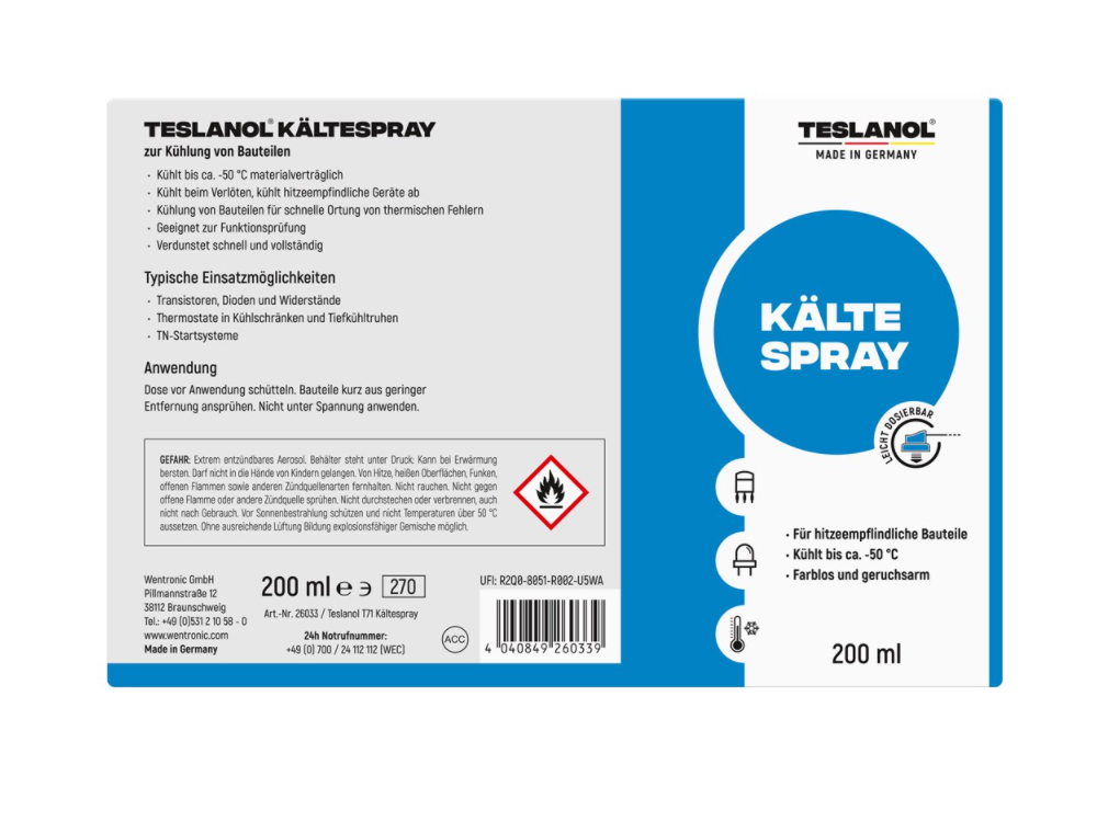 Teslanol® Kältespray, 200 ml