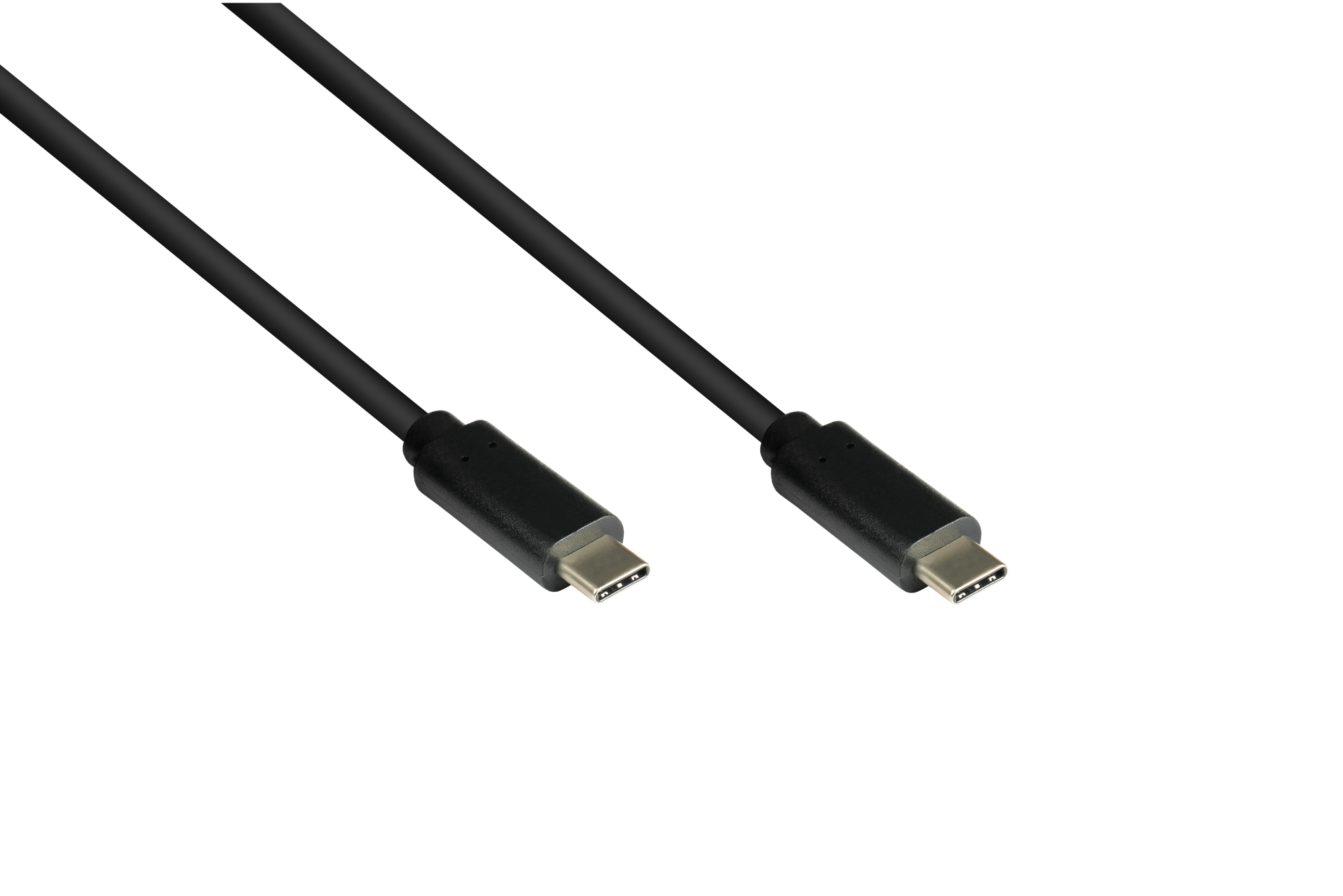 USB 3.1 (Gen.1), USB Charge / Sync, USB-C™ plug on both sides, CU, black, 0,2m, Good Connections®