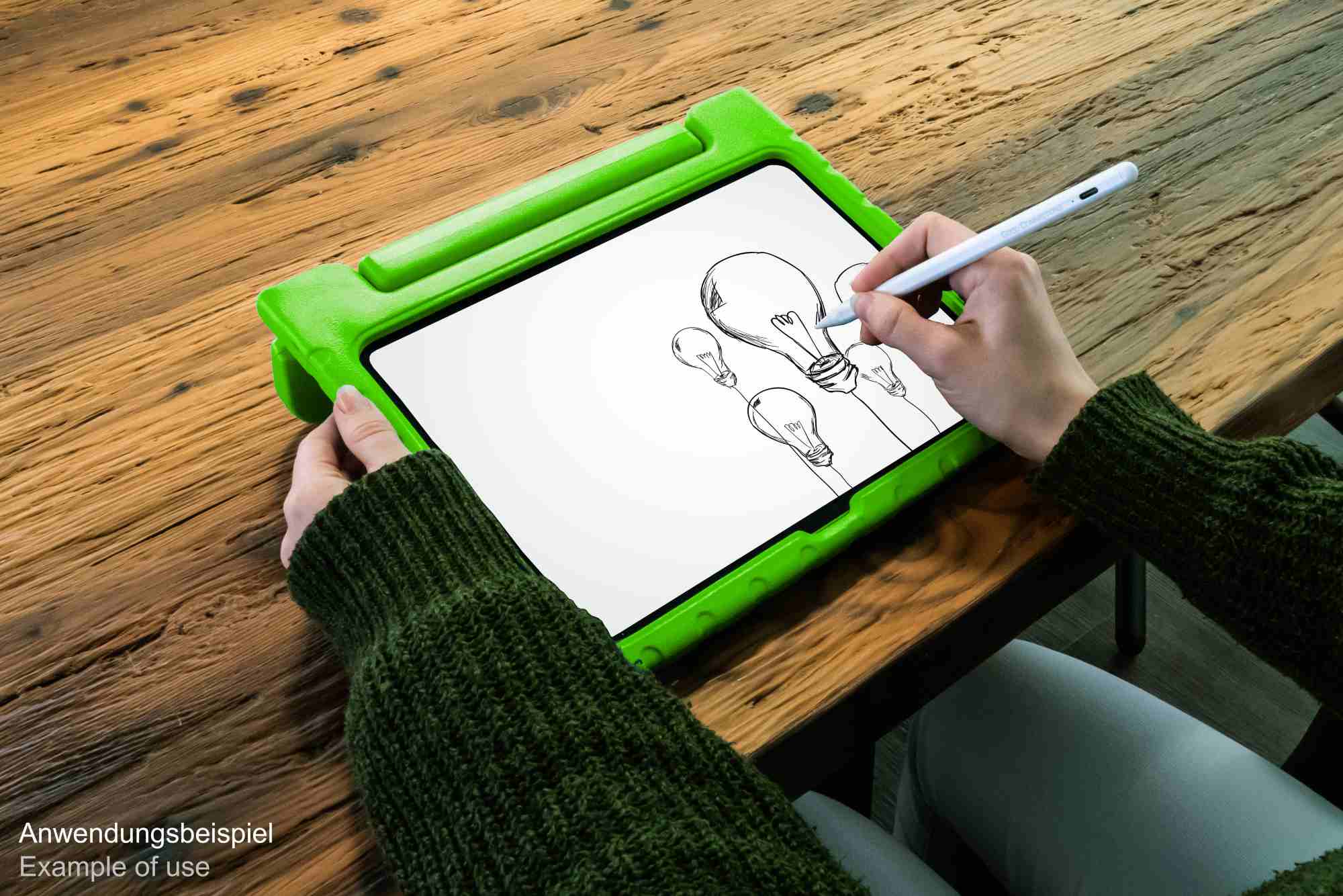 IPad 10.9" (10th gen.) tablet protective case with kickstand, green, Good Connections®