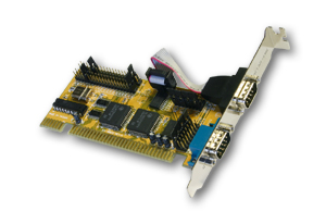 Exsys® ISA 2 x  Seriell-Karte RS-232, 16-Bit (COM 1-12 / IRQ 3-15) mit 2 x FIFO 16C550