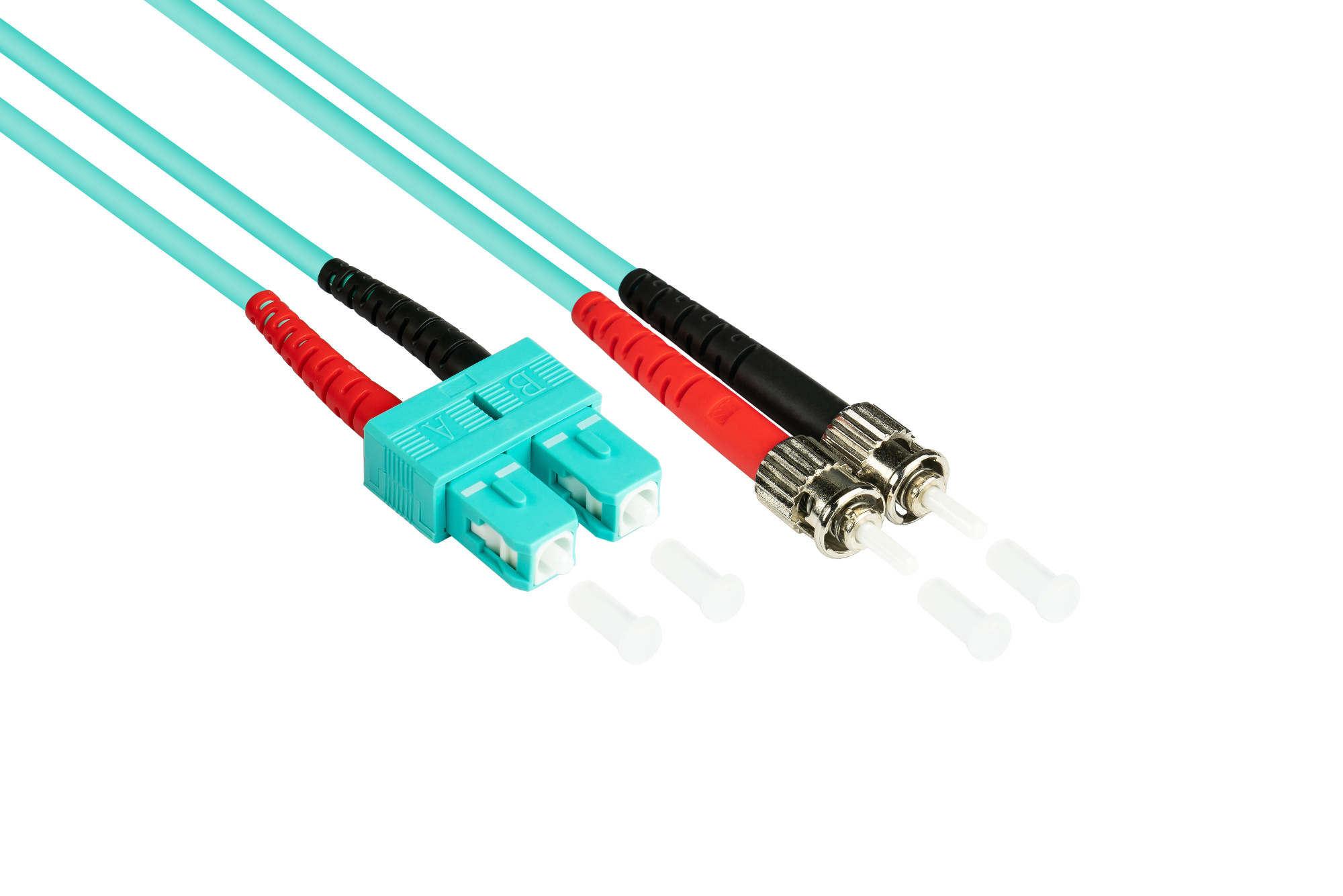 Patch cable LWL Duplex OM3 (Multimode, 50/125) SC/ST, LSZH, exchangeable polarity, 15m, Good Connections®