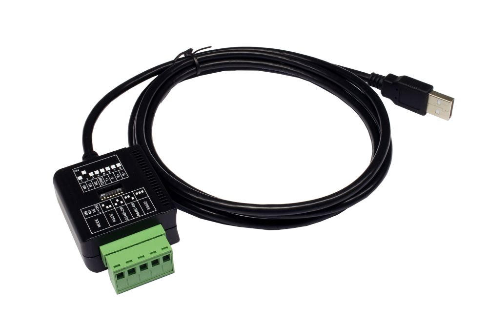 USB 2.0 zu 1x Seriell RS-232/422/485 Kabel mit 5 Pin Terminal Block Anschluss (FTDI Chip-Set), 1,8m, Exsys® [EX-1309-T]