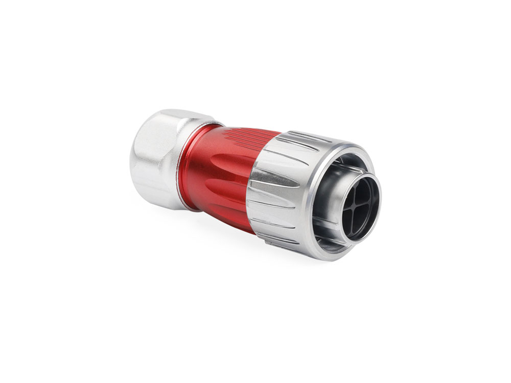 Industrial Connector S3 - Power (4-pin) Plug with cable gland, solder termination, metal, M20, bayonet, IP65/67, Good Connections®