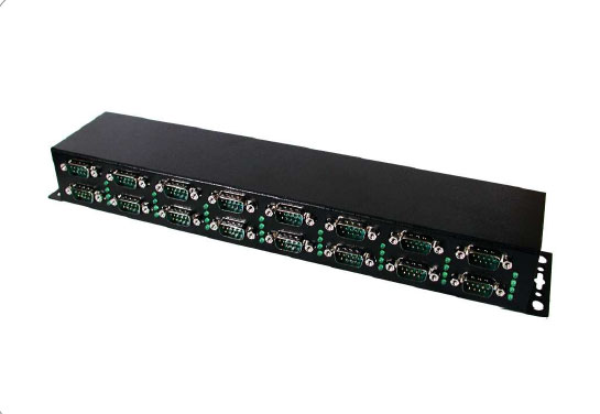 Exsys® USB 2.0 zu 16 x RS-232 Ports Metallgehäuse (FTDI Chip) [EX-1316HMV]