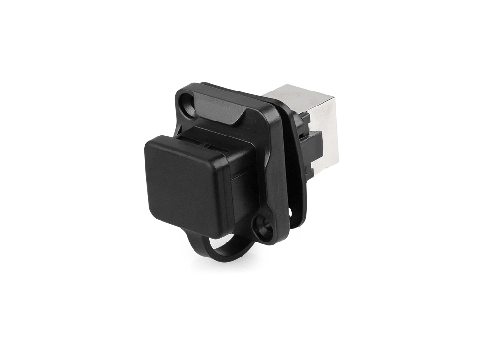 Industrial connector S6 - RJ45 feed-through coupling, RJ45 socket on both sides, Good Connections®