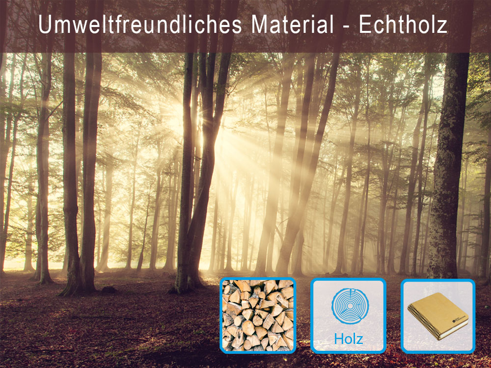 LED Lightbook [L] maple colored, 165 x 125 x 25 mm, Good Connections®