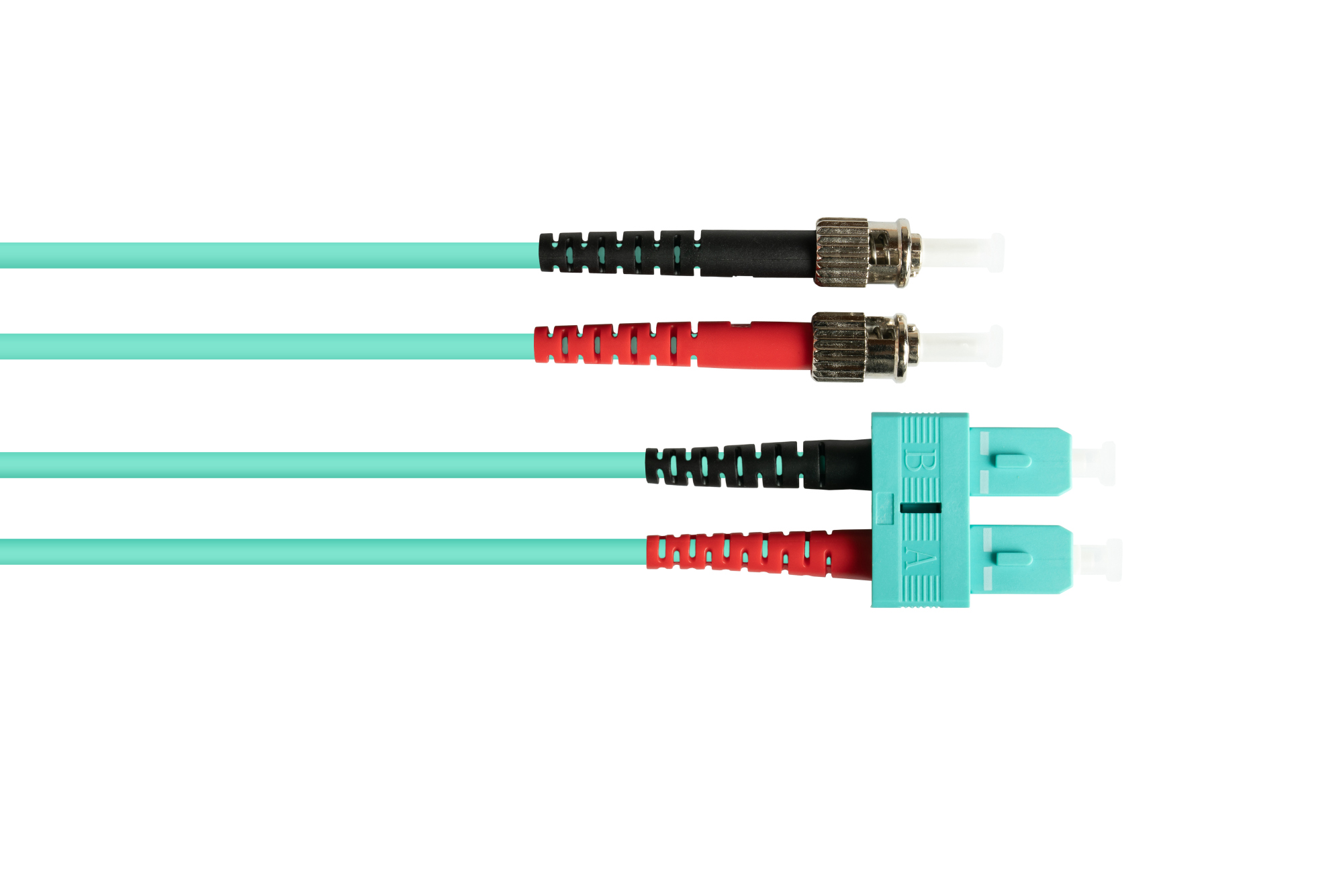 Patch cable LWL Duplex OM3 (Multimode, 50/125) SC/ST, LSZH, exchangeable polarity, 20m, Good Connections®
