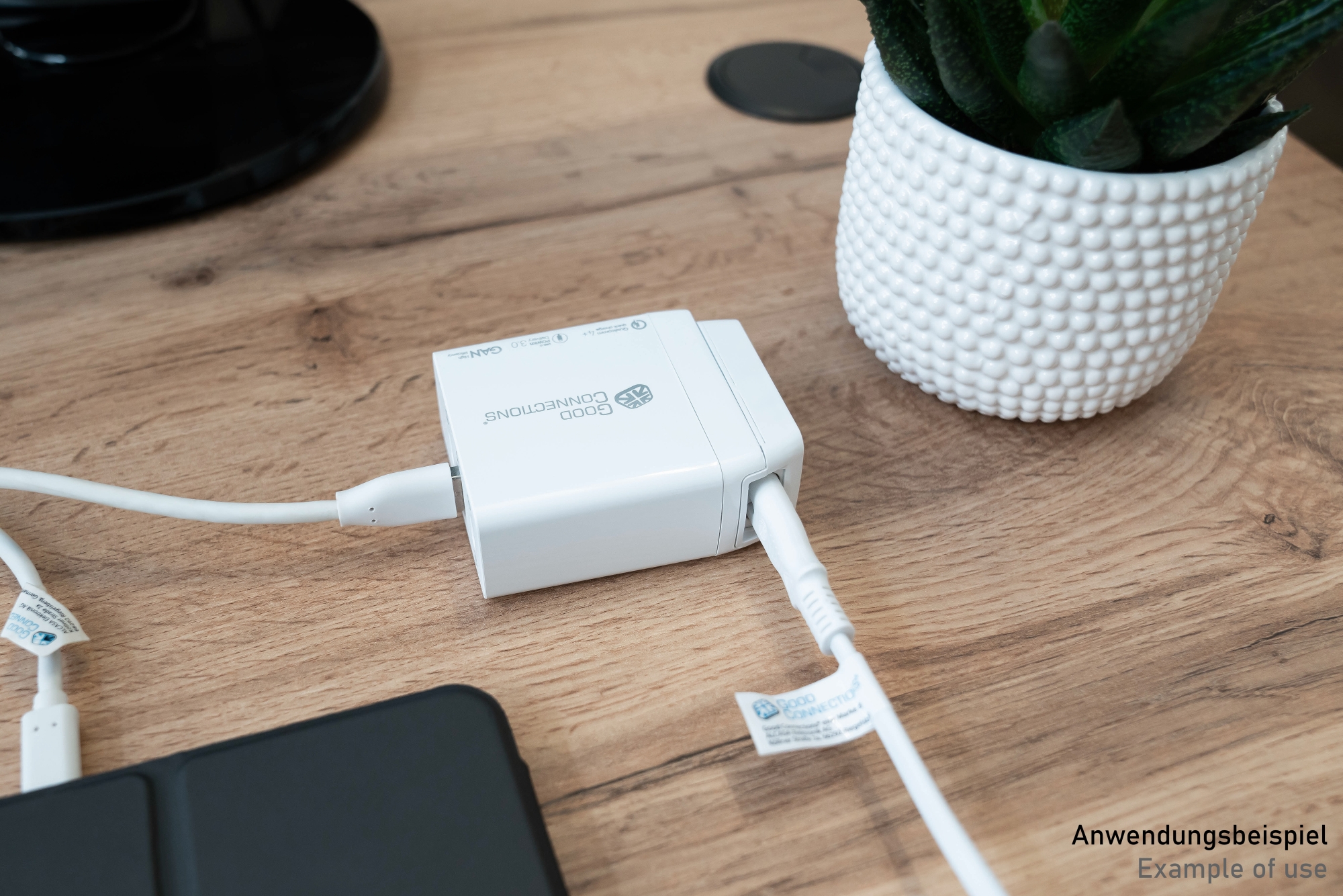 Power cable adapter for Good Connections® chargers (PCA-WxxxW), white