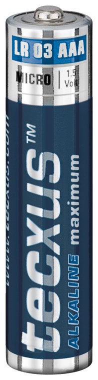 Tecxus® Batterie Alkali Micro AAA, 4er