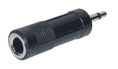 Mono Adapter 3,5mm Klinkenstecker an 6,3 mm  Klinkenbuchse