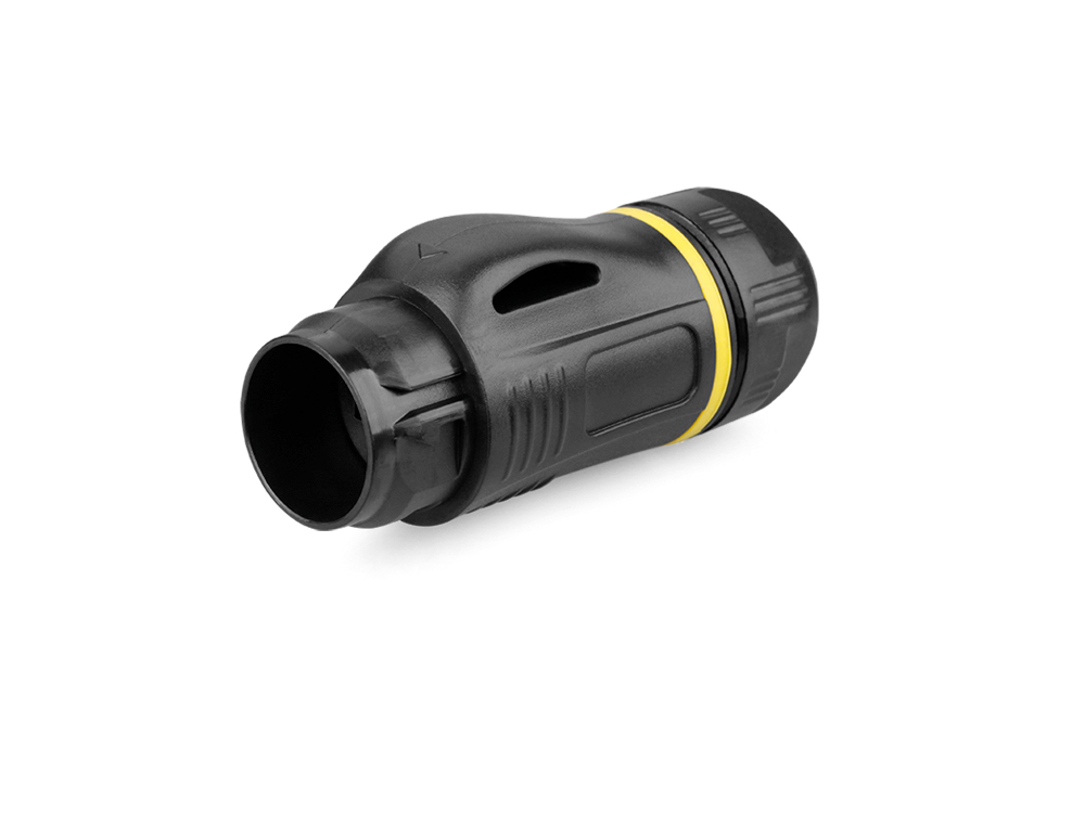 Industrie-Steckverbinder S2 - Unbestückter Stecker, Aussparung für RJ45 Stecker, M24, IP67, Good Connections®