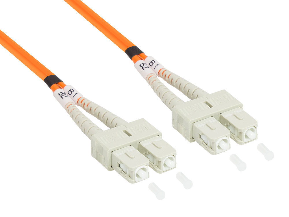 Patch cable LWL Duplex OM2 (Multimode, 50/125) SC/SC, 5m, Good Connections®