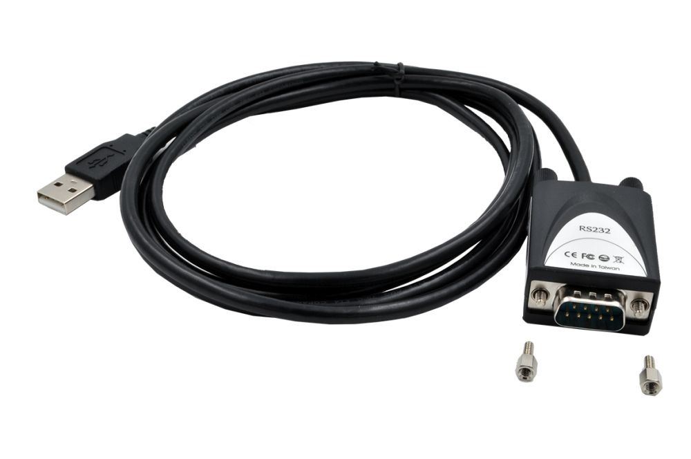 USB 2.0 zu 1x Seriell RS-232 1,8 Meter Kabel mit 9 Pin Stecker, LED Anzeige, inkl. 2 Schraubenmuttern, (FTDI Chip-Set), Exsys® [EX-1311-2]