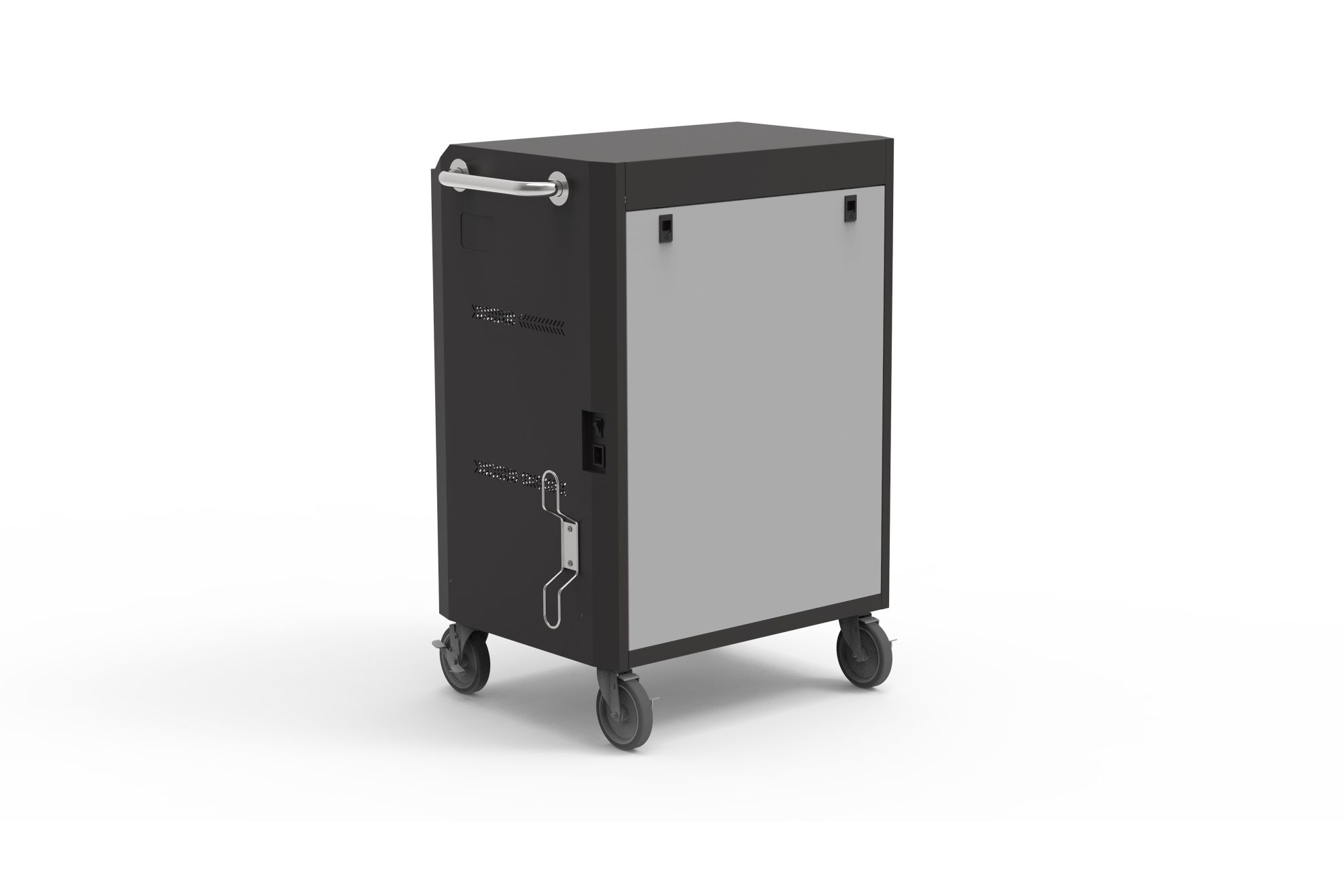 Good Connections® Charging Cart for 30 devices, USB-C™, 45W per port, PD 3.0, PPS, QC 3.0, black/grey