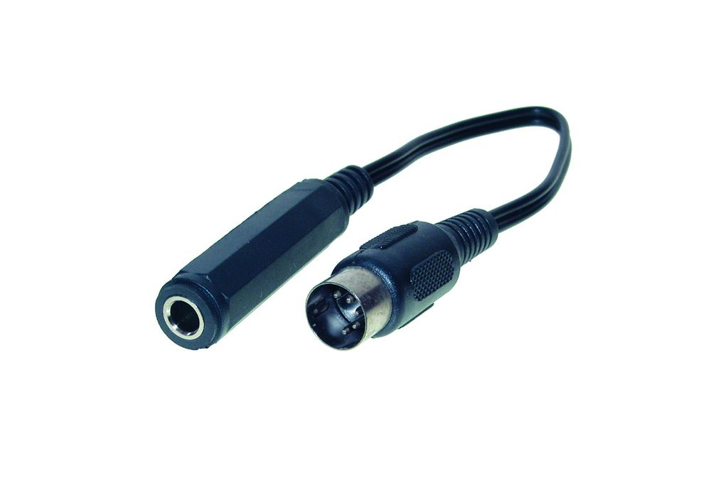 Audio Adapter 5-pol DIN St. an 6,3 Stereo Buchse, Länge:0,2m, Good Connections®