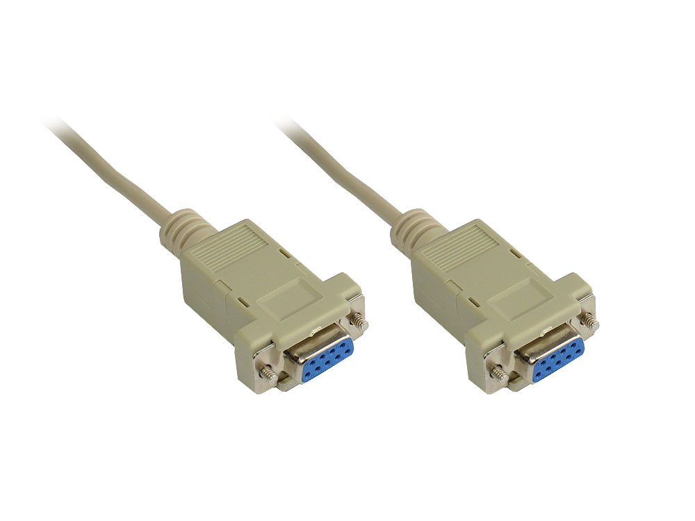 Nullmodem Kabel, 9-pol Buchse / Buchse, Länge: 3m, Good Connections®