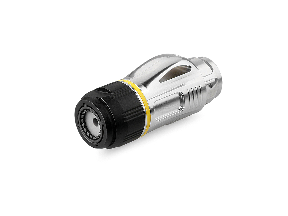 Industrie-Steckverbinder S2 - Unbestückter Stecker, Aussparung für RJ45 Stecker, Metall, M24, IP67, Good Connections®