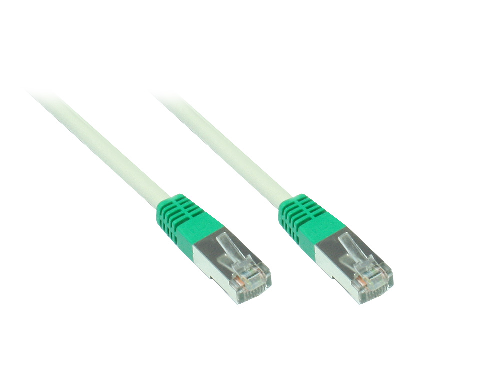 Patchkabel, Cat. 5e, F/UTP, crossover, grau, 2m, Good Connections®