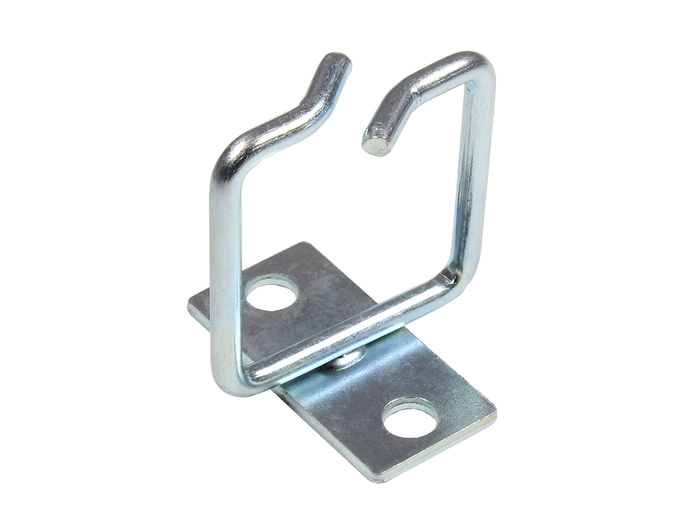 Cable guidance brackets, central mounting plate, galvanized steel, 40 x 40 mm, Good Connections®