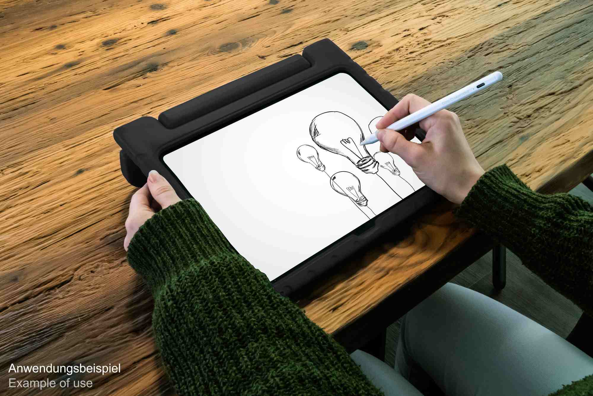 IPad 10.9" (10th gen.) tablet protective case with kickstand, black, Good Connections®