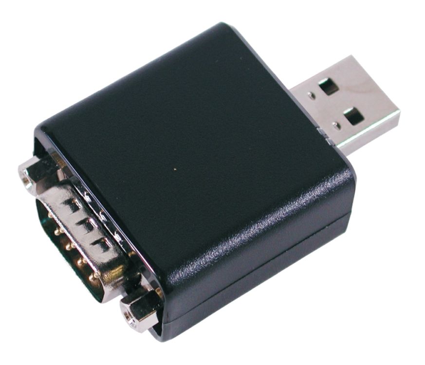 USB zu 1x Seriell RS-232 Adapter Dongle mit 9 Pin Stecker, zwei LED für RXD und TXD, Exsys® [EX-1304]
