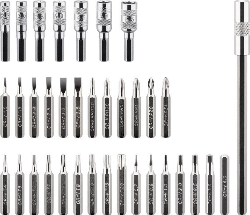 37-teiliges Präzisionsschraubendreher-Set, Präzisionsschrauben-Bit, 28 Bits und 7 Sechskantnüssen