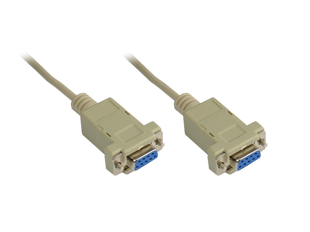 Nullmodem Kabel, 9-pol Buchse / Buchse, Länge: 5m, Good Connections®