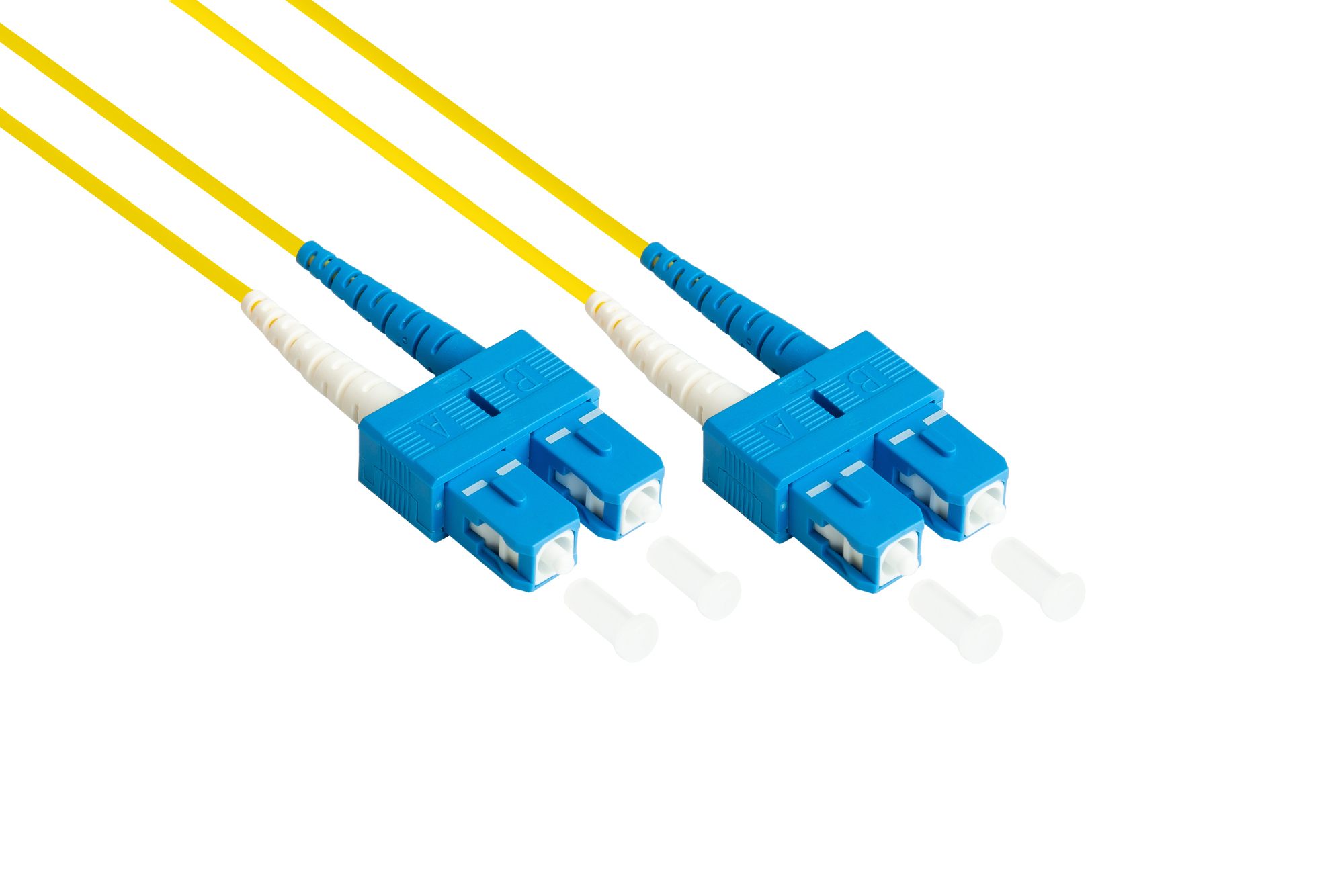 Patchkabel LWL Duplex OS2 (Singlemode, 9/125) SC/SC, LSZH, austauschbare Polarität, 20m, Good Connections®