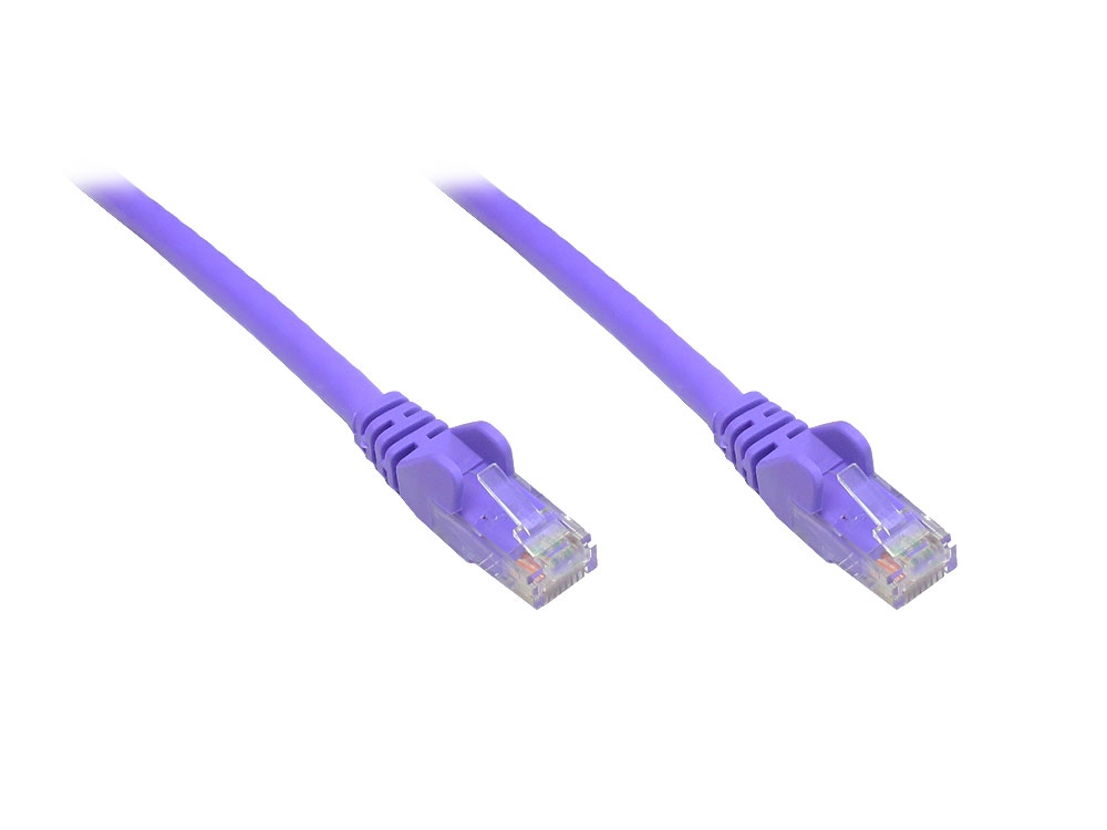 Patchkabel, Cat. 6, U/UTP, violett, 5m, Good Connections®