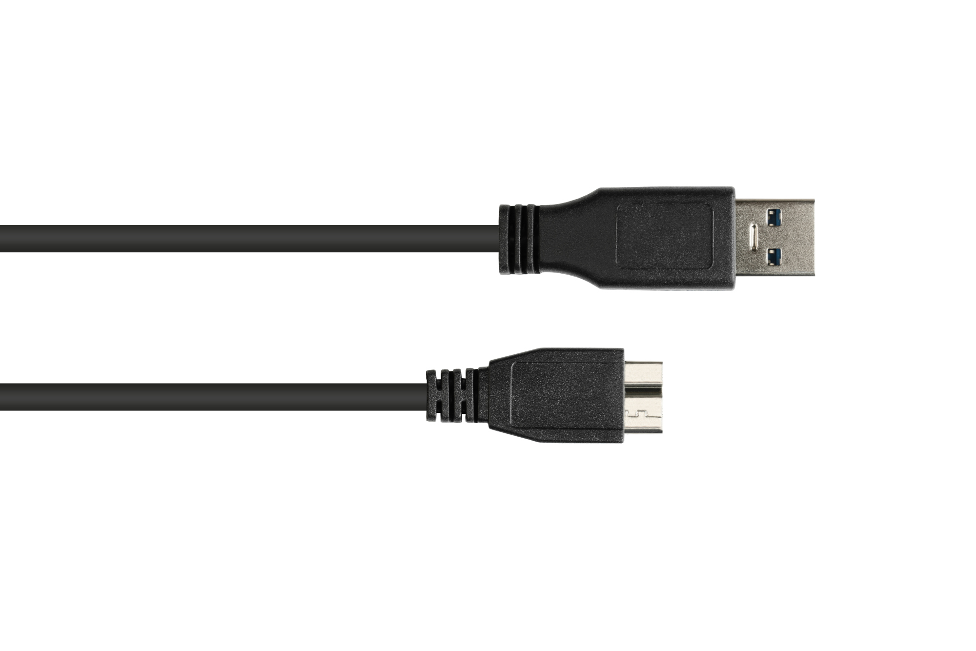 Anschlusskabel USB 3.0 Stecker A an Stecker Micro B, schwarz, 2m, Good Connections®