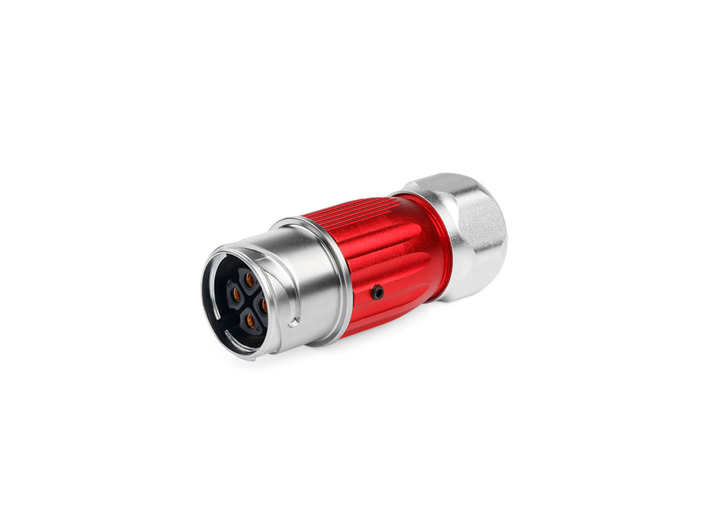 Industrial Connector S3 - Power (4-Pin) Mating plug connector with cable gland, Solder Termination, Metal, M20, Bayonet, IP65/67, Good Connections®