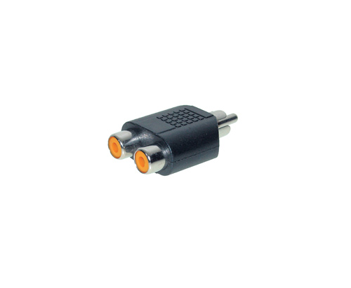 Audio Adapter 2 X Cinch Buchse / 1 X Cinch Stecker