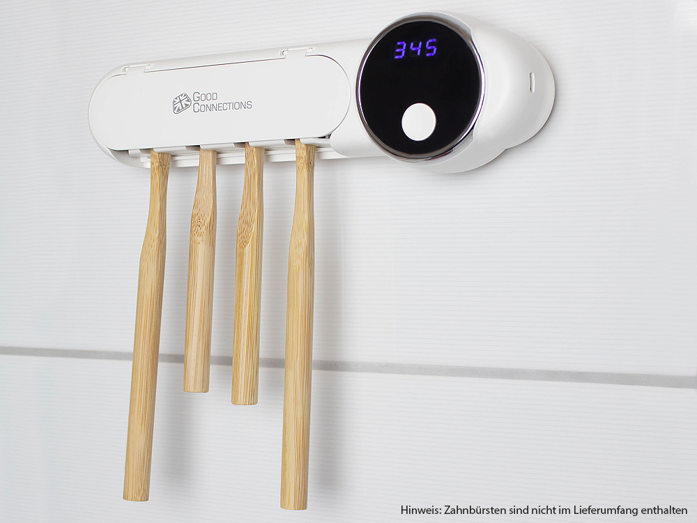 UV-C toothbrush disinfection station, for four electric/manual toothbrushes, Good Connections®