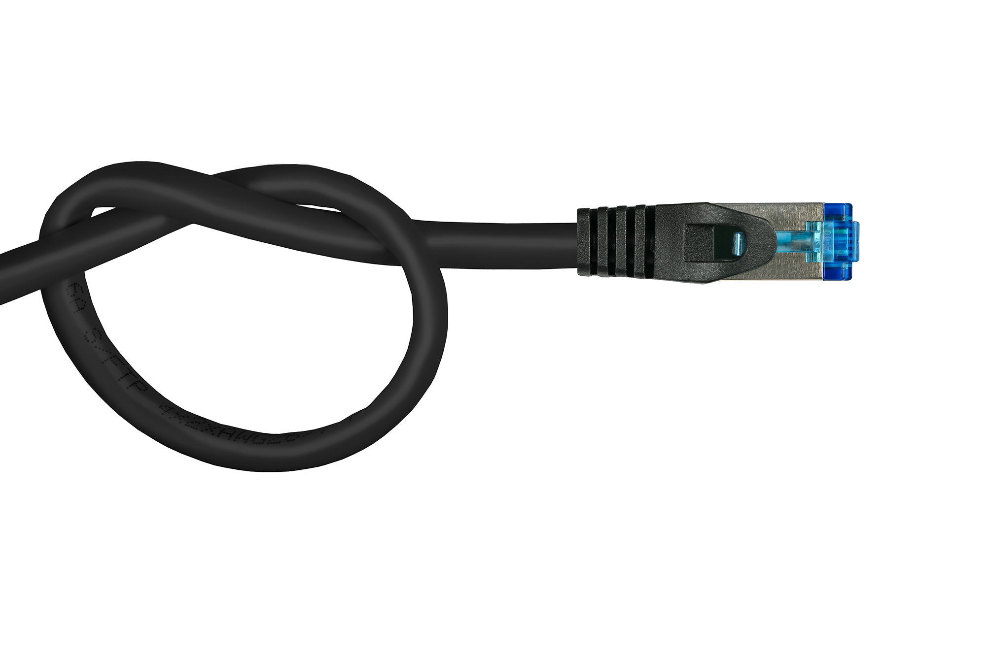 RNS® patchcable SmartFLEX, Cat.6A, S/FTP, PiMF, halogen-free (LSZH), 500MHz, black, 5m, Good Connections®
