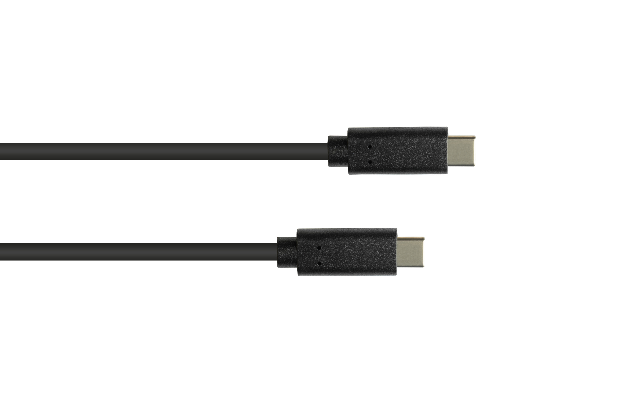 USB 3.1 (Gen.1), USB Charge / Sync, USB-C™ plug on both sides, CU, black, 0,5m, Good Connections®