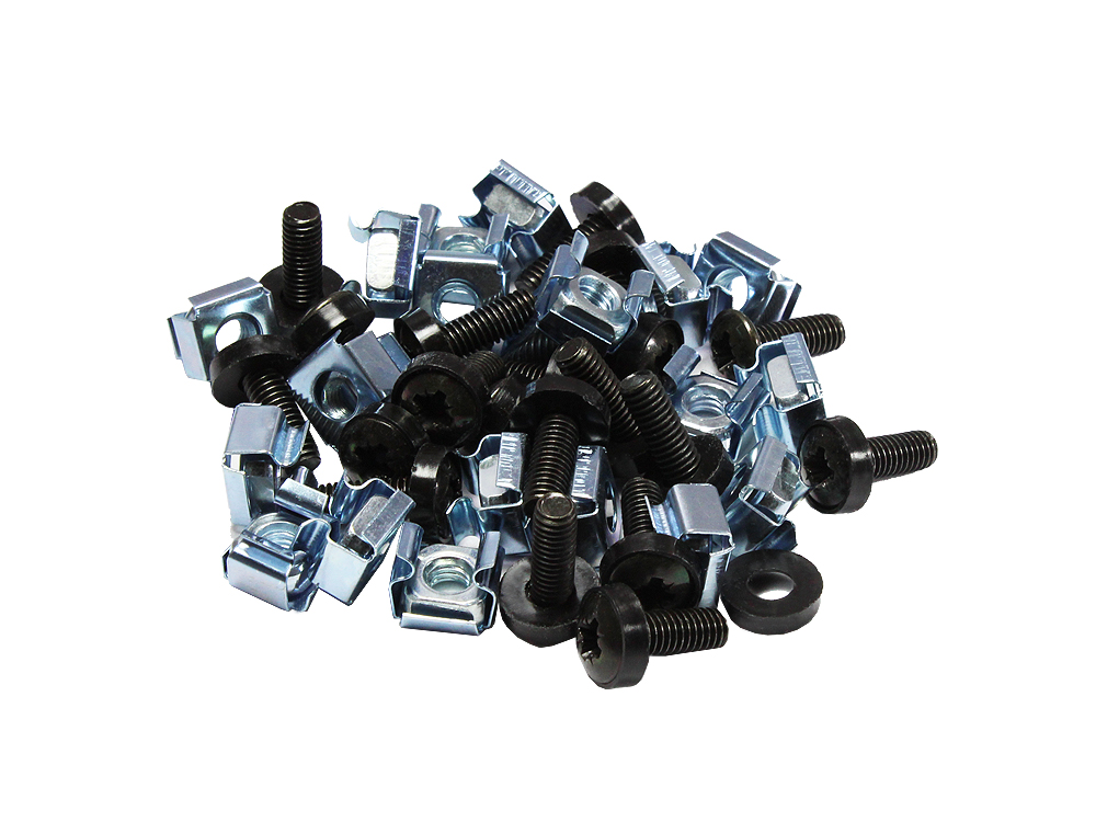 Mounting Set M6, screws 20 mm, set of 50, black, Good Connections®