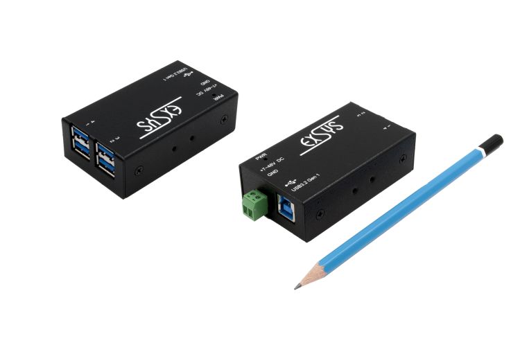 USB 3.2 Gen. 1 Metall HUB mit 4 Ports und 15KV ESD Überspannungsschutz, Exsys® [EX-1181HMS]