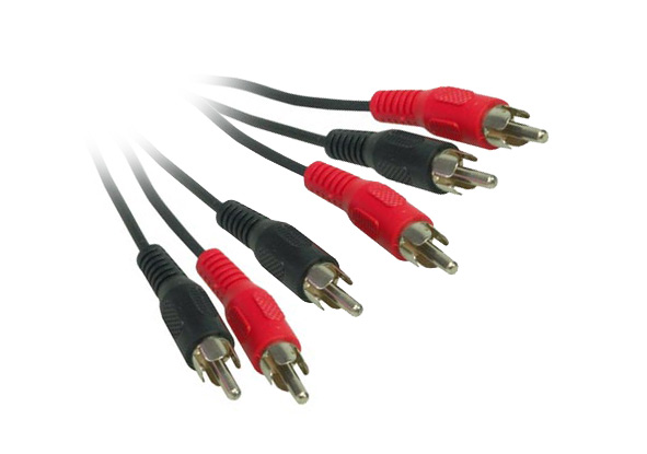 Video-Audio-Verbindung 3 x Cinch St. / 3 x Cinch St. Länge: 2m, Good Connections®