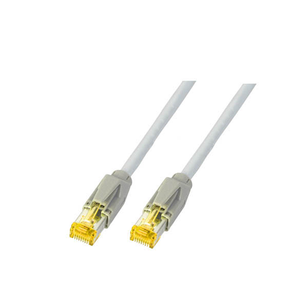 Cat. 6a, RJ45 Patchkabel HRS TM31 S/FTP Dätwyler 1200MHz 0,5m grau