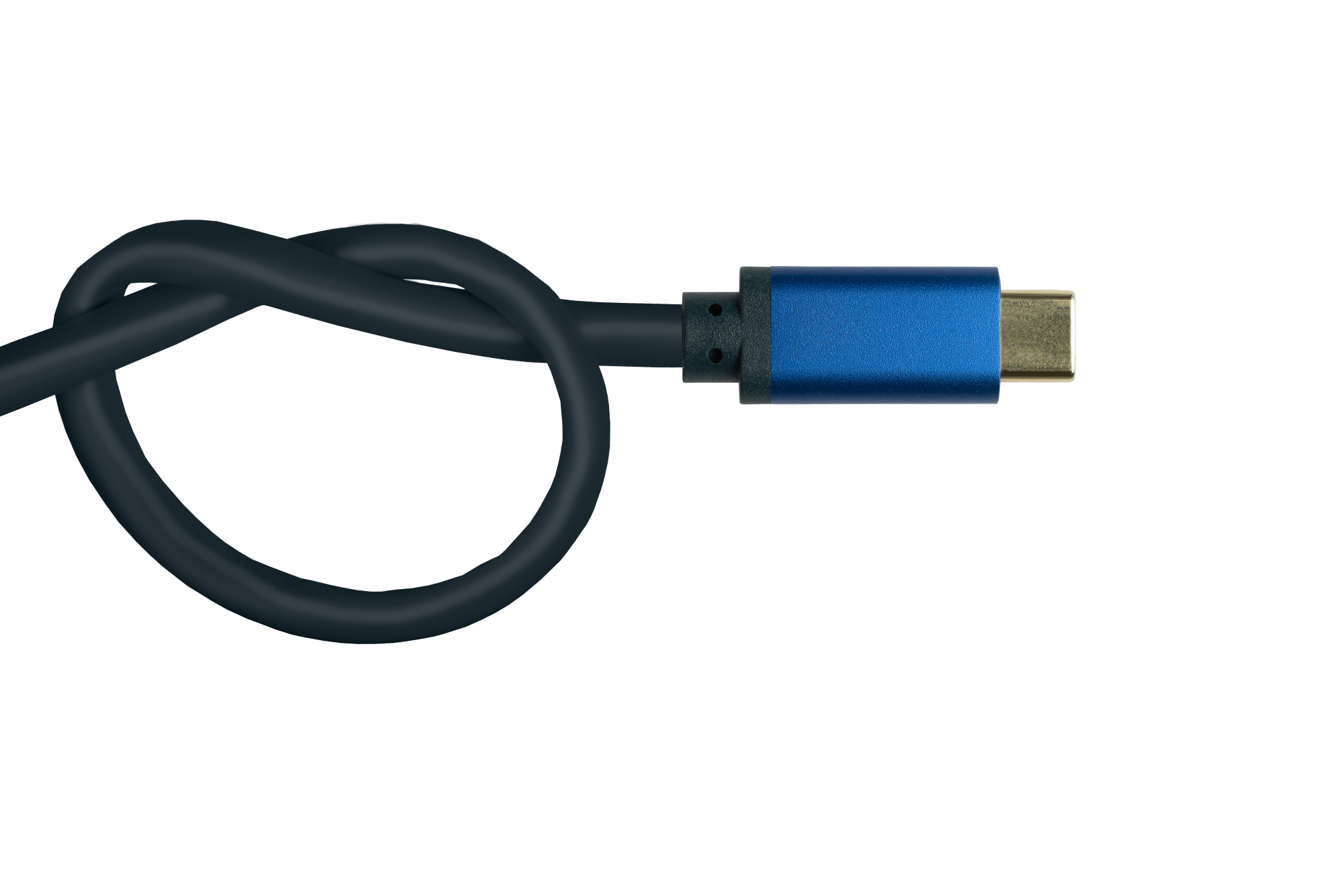 USB-C™ to DisplayPort 1.2 SmartFLEX cable, 4K UHD @60Hz, aluminium housing, CU, dark blue, 2m, Good Connections®