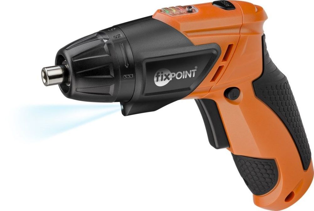 Profi Akkuschrauber 3,6 V mit LED-Leuchte, drehbarer Handgriff (Pistolen- bzw. Stabschauber)