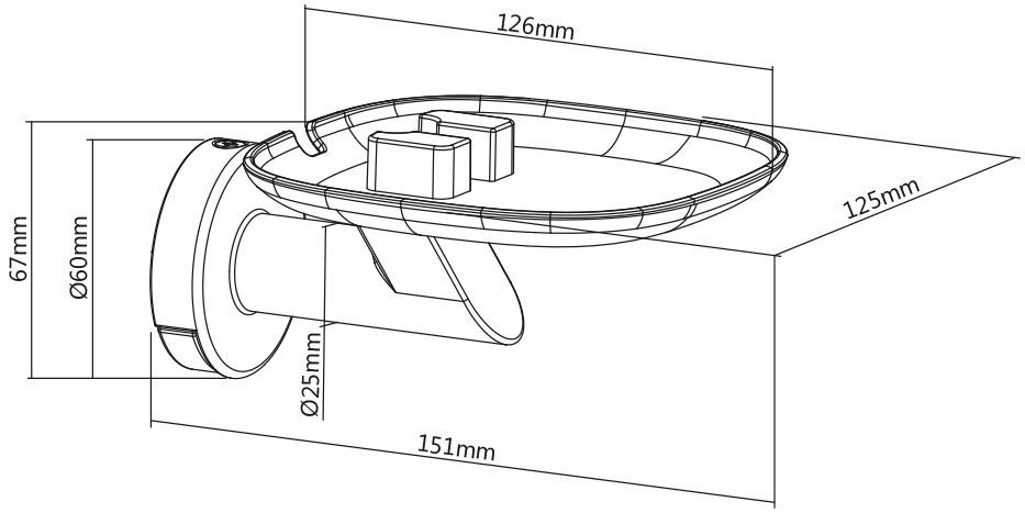 Wandhalter für SONOS ONE Lautsprecher - 2er Set - schwarz, My Wall®