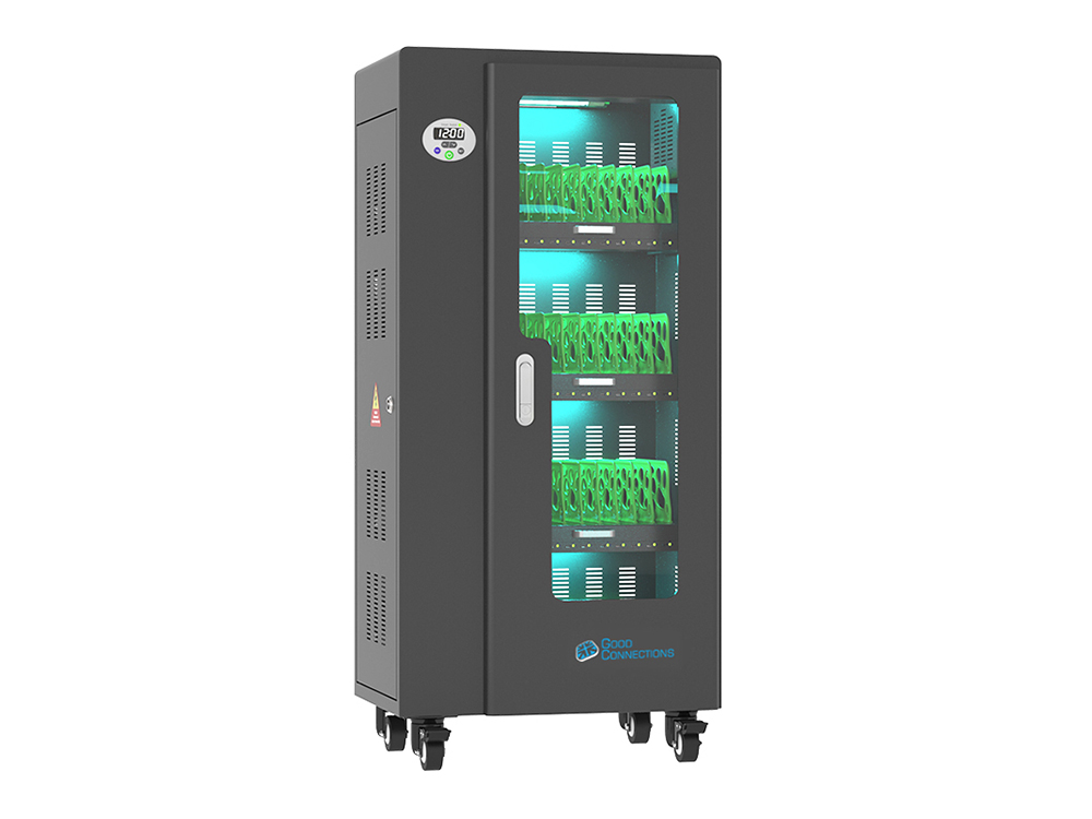 Good Connections® ANTARES T40C Tablet-charging cabinet up to 11", USB-C™ version, 30W per port, UV-C disinfection, black